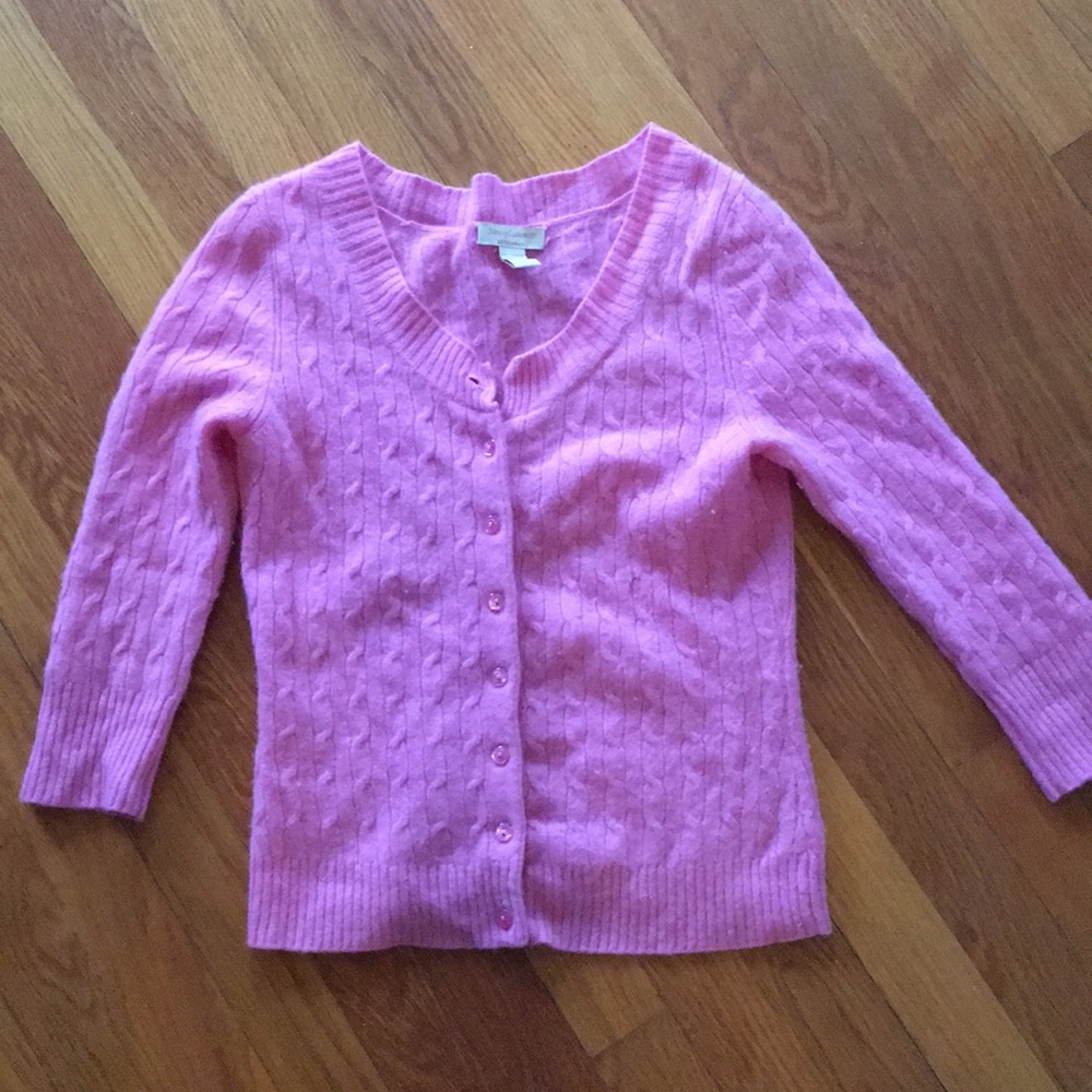 100% Cashmere sweater; pink size Small
